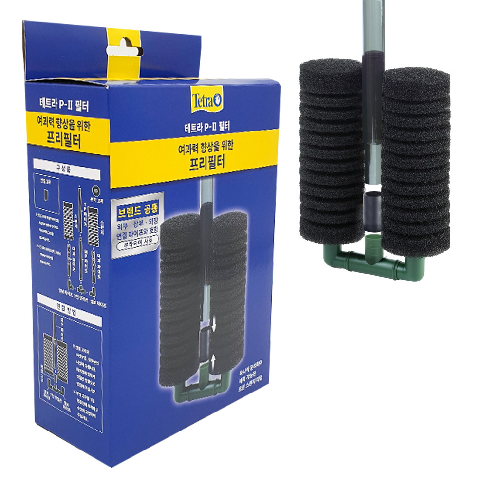 테트라 프리필터 P-2 외부 스펀지 상부 파워 헤드 여과기 프리 필터 물리적 생물학적 여과력 향상 15,950원