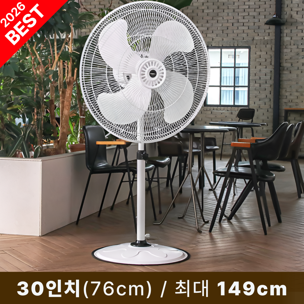 26년최신형 대웅 76cm(30인치) 공업용 업소용 대형 선풍기 DW-IDF2530 108,000원