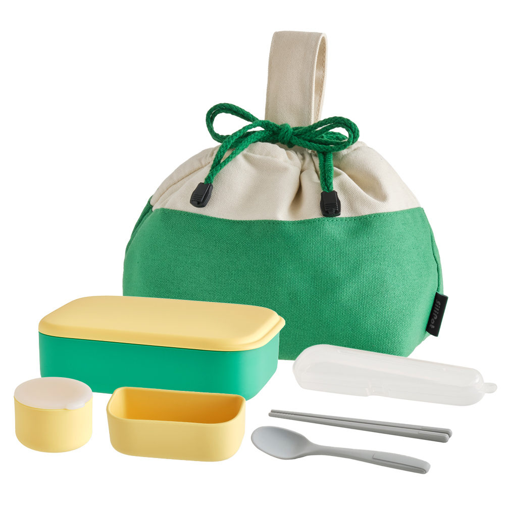 실리팟 실리콘 1단 도시락 풀세트, 포레스트그린, 1세트 41,800원