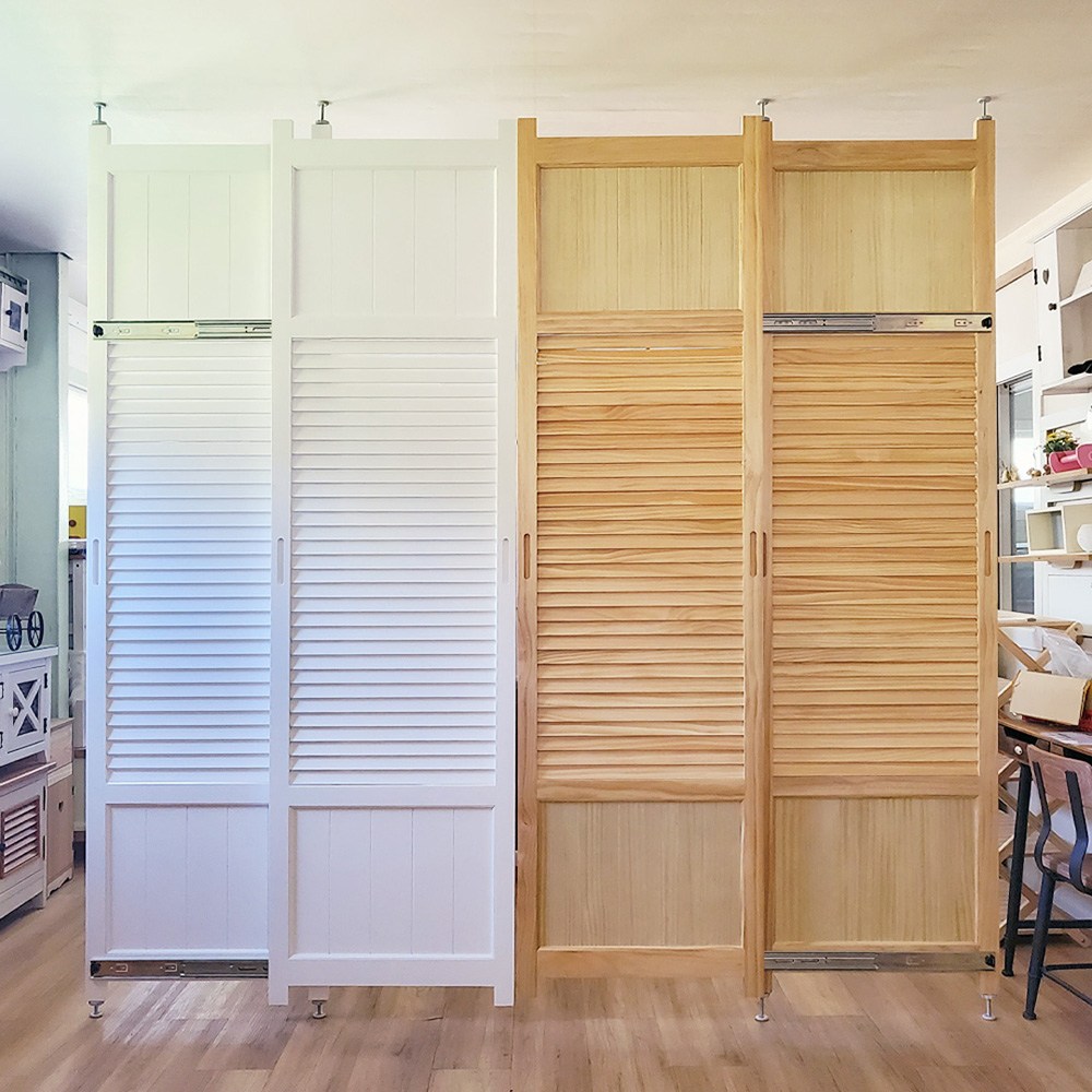 미닫이 원목 가벽 파티션 드레스룸 슬라이딩도어( 높이2250~2930mm까지 간편설치 현관 중문 인테리어파티션 247,950원