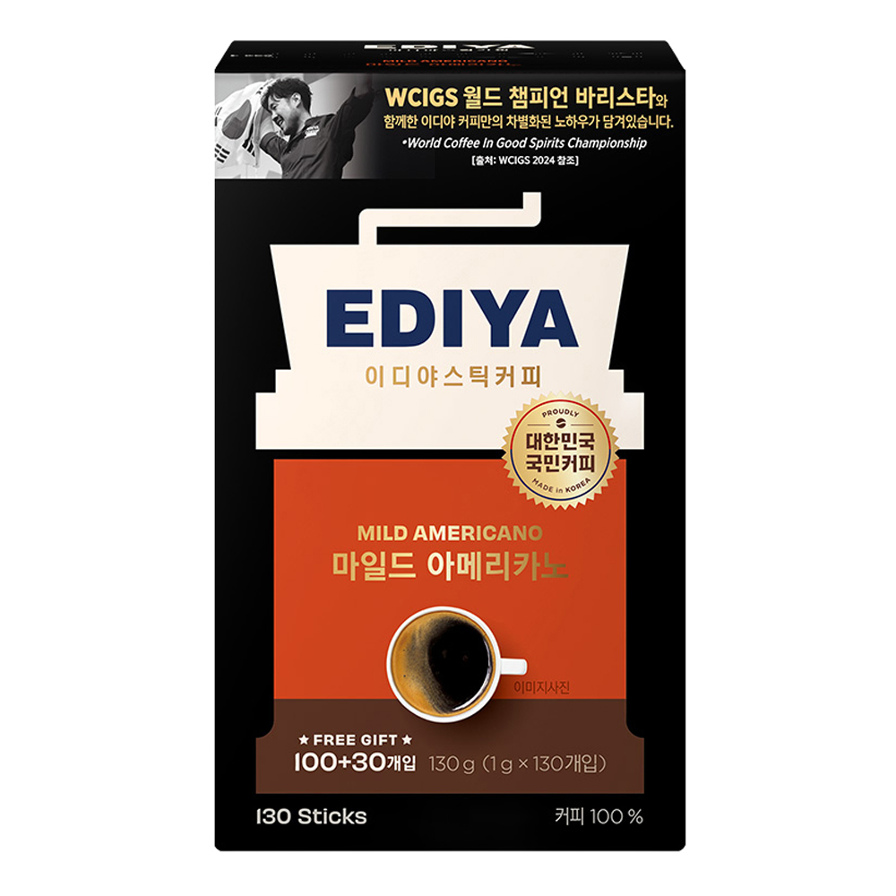 이디야 아메리카노 마일드 원두커피스틱 15,900원