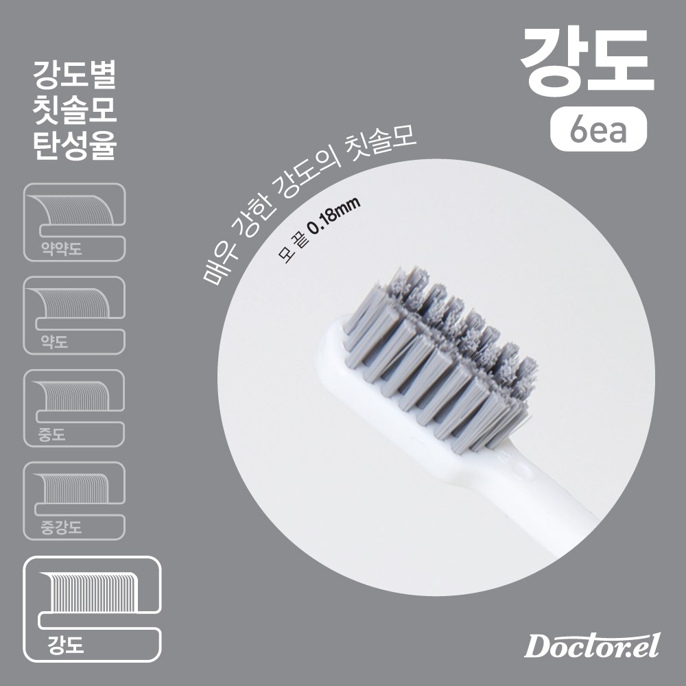 닥터이엘 교정 V컷 개인 맞춤 5가지 강도별 칼라 칫솔 11,400원