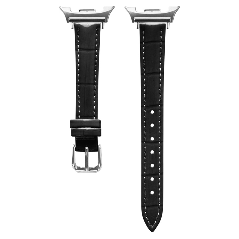 젤리타이거 갤럭시워치 호환 슬림 악어 패턴 가죽스트랩 14mm, 블랙, 1개 13,900원