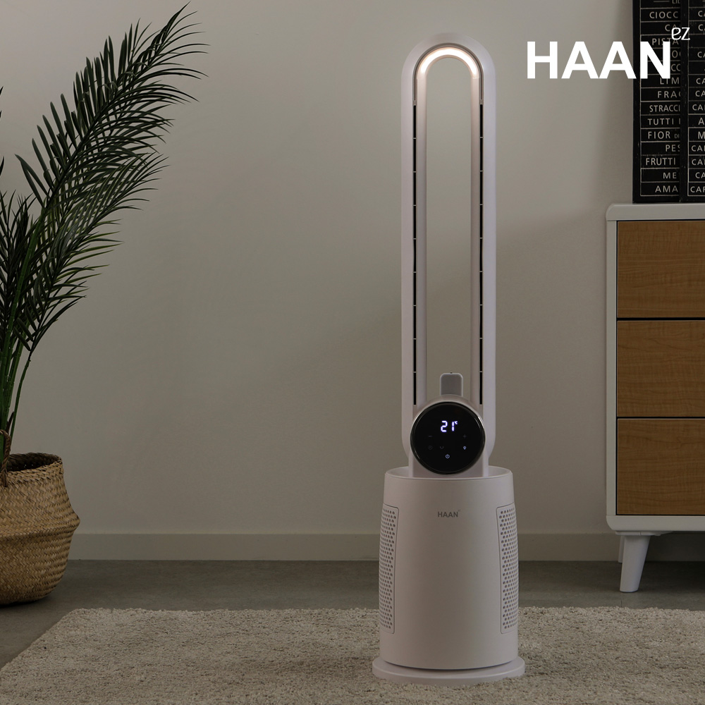 [25년 신제품] 한경희 저소음 BLDC 날개없는 선풍기 무드등 리모컨 가정용 129,000원