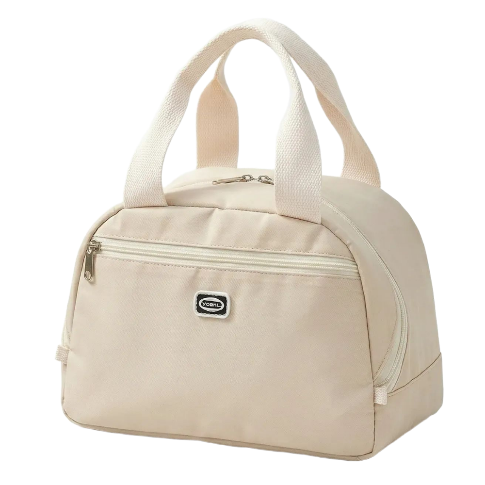보온 보냉 도시락 가방 와이드 오픈 런치백 피크닉 가방, 베이지, 1개 24,900원