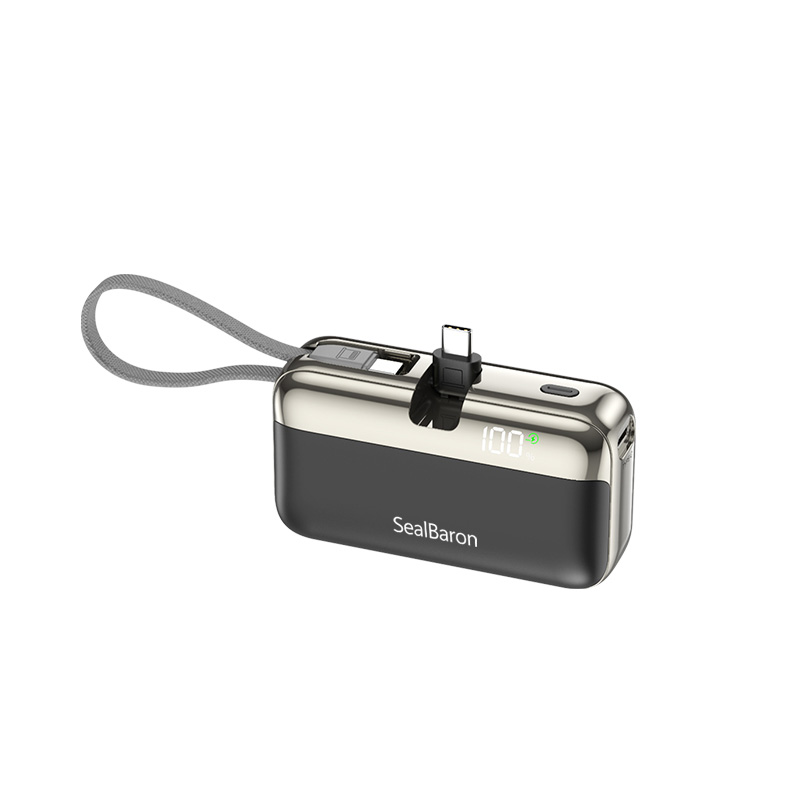 SealBaron 대용량 20000mAh 도킹형 PD 22.5W 일체형 휴대용 미니 보조배터리, 블랙, C타입 31,800원