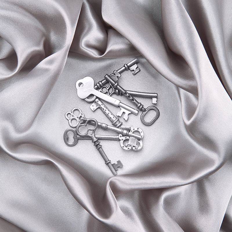 인리치 고급스러운 실크 배경천 실버그레이 150 x 150 cm 14,080원