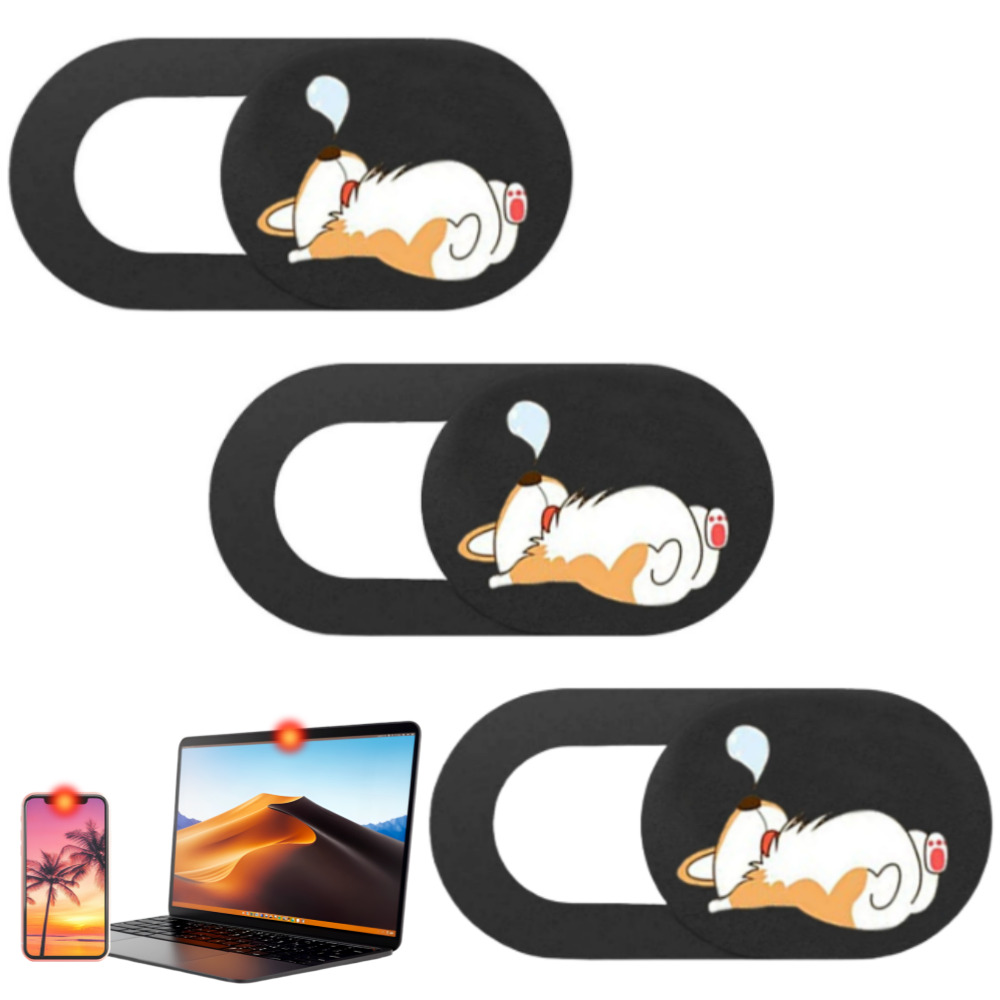 노트북 카메라가리개 웹캠커버 테블릿 핸드폰 렌즈 차단 3P 세트, 1세트, 코고는 웰시코기 3종 7,600원