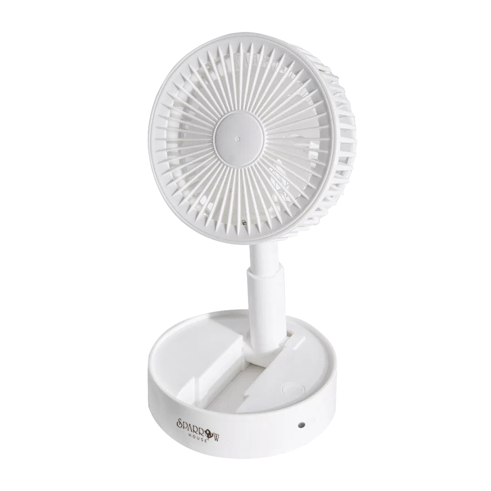 스패로우하우스 높이 조절 휴대용 캠핑 무선 미니 탁상용 선풍기, 화이트 5,000원