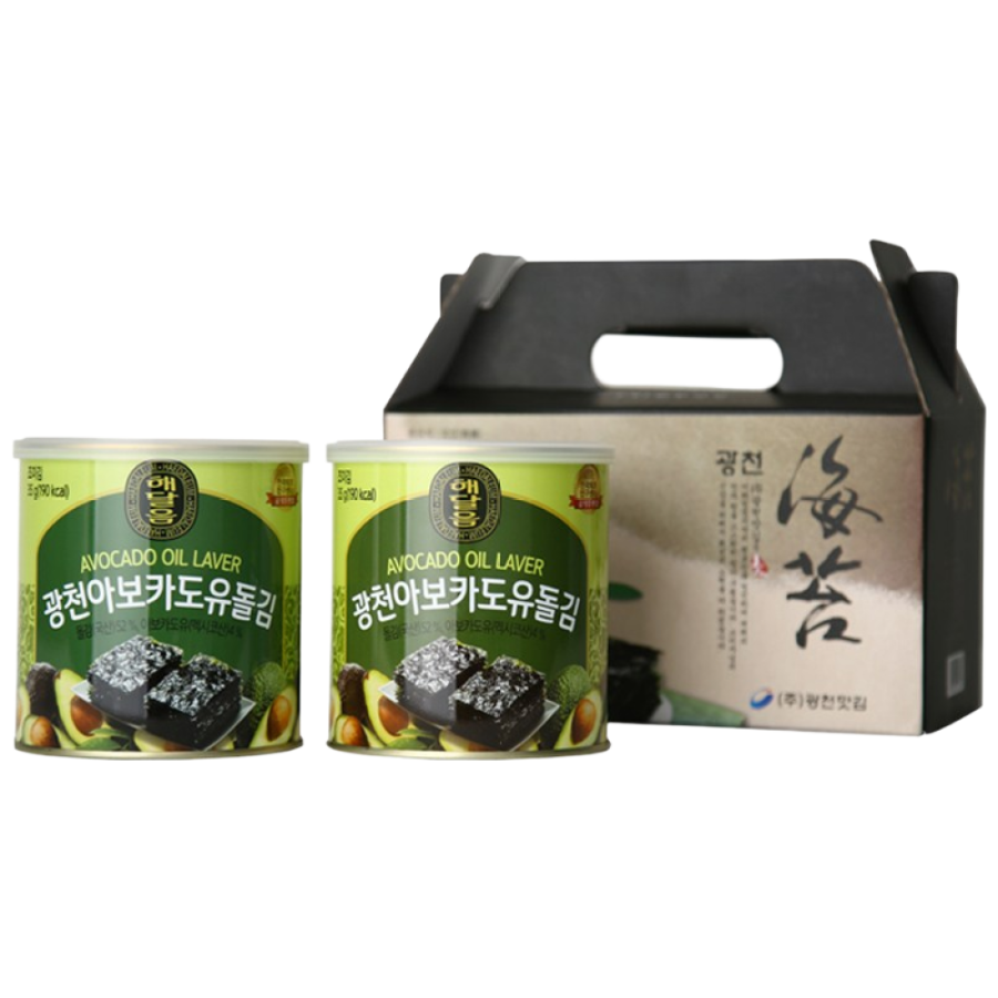 선물세트 국내산 광천 해달음 아보카도유 돌김 35g 캔김, 2개 12,800원