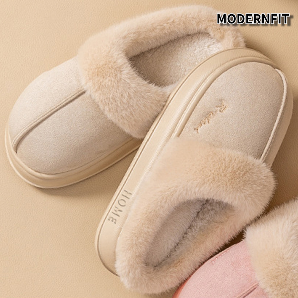 모던핏 겨울 방한 부드러운 털 실내화 9,900원