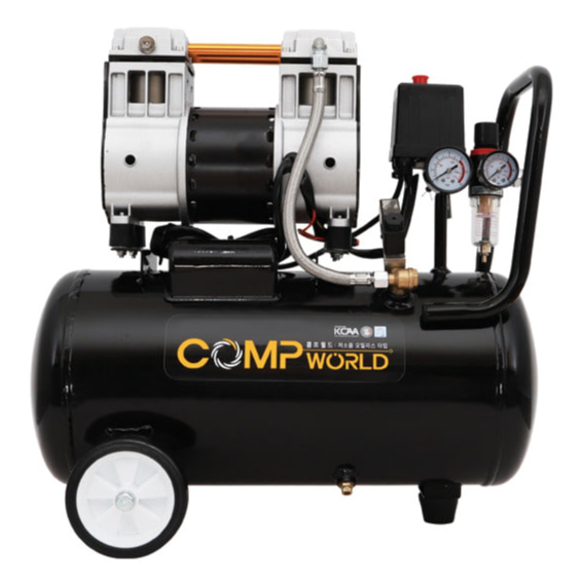 콤프월드 OFS950-30 휴대용 저소음 무오일 콤프레샤 3마력급 탱크용량 30리터 철탱크 298,000원