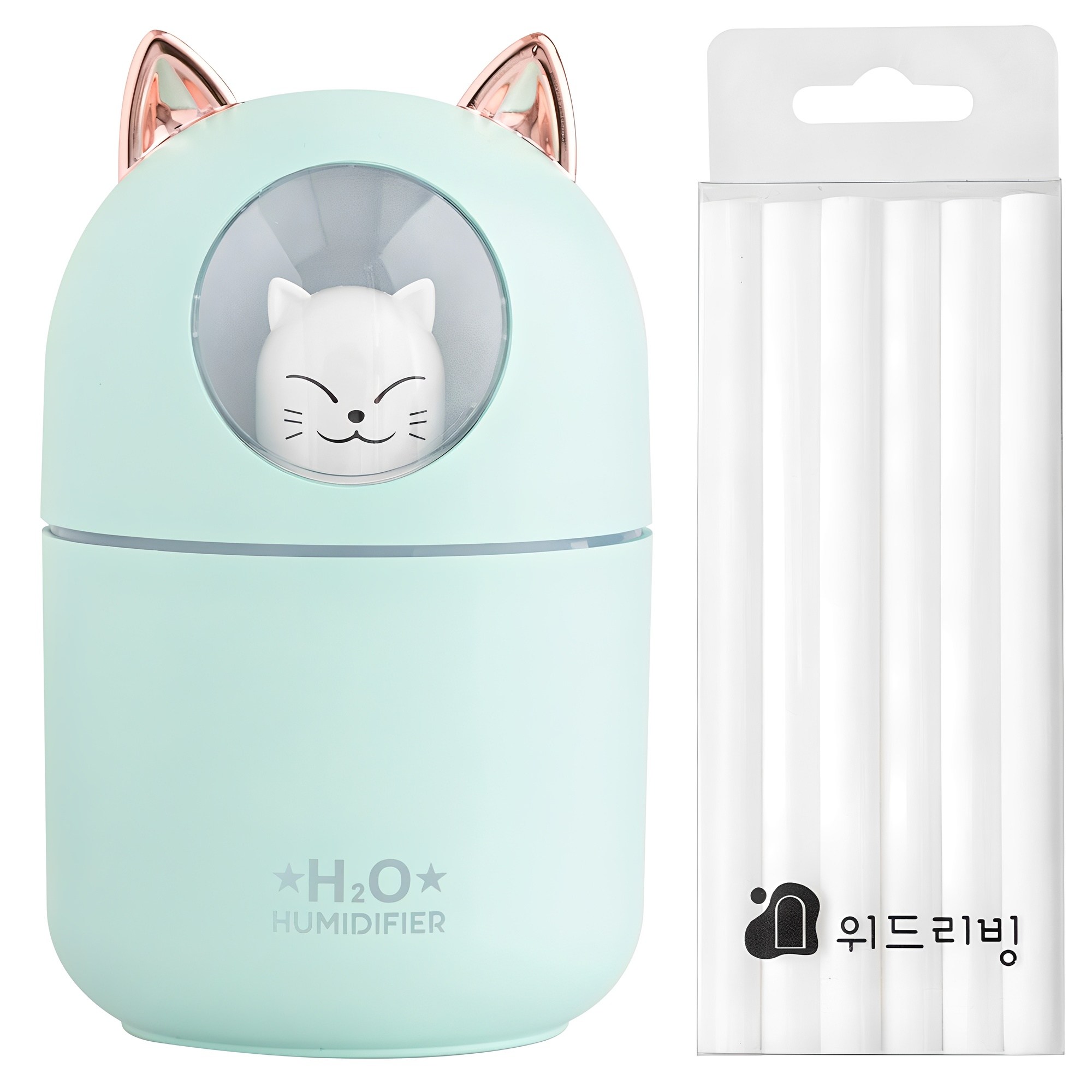 위드리빙 무드등 미니가습기+필터 12p 세트 10,700원