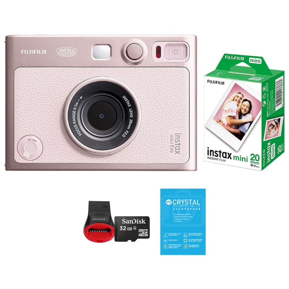 인스탁스 미니 에보 Evo 즉석카메라+필름20장+사은품/하이브리드 카메라, 1개, EVO 343,800원