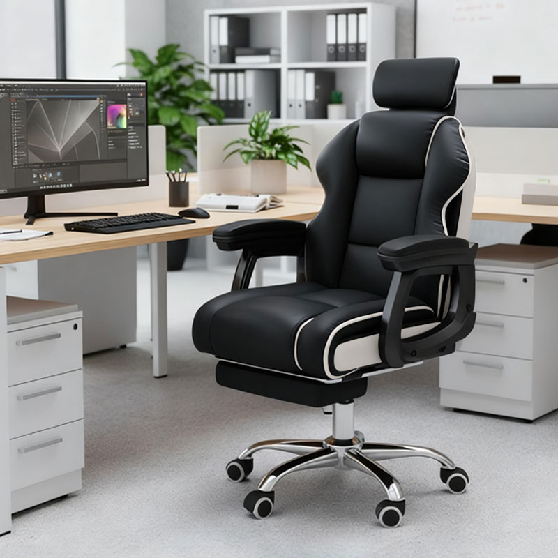 New World 레저 컴퓨터 의자 인체공학 게이밍 의자 조절 가능한 사무용 의자 700, 블랙 100,000원