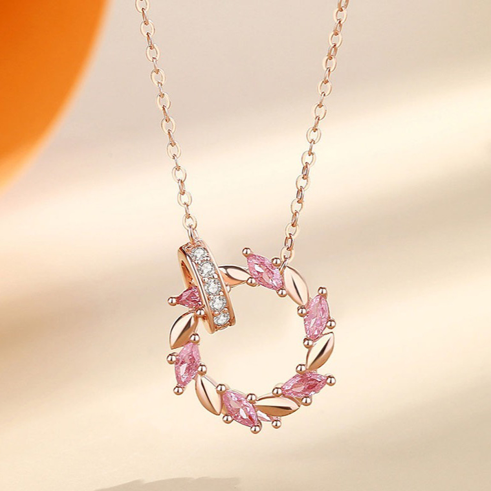 비아워게스트 여성용 럭키 플라워 더블링 목걸이 19,080원