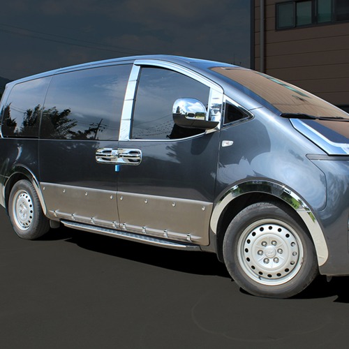 거빈 G-623 스타리아(2021.04~) 사이드커버 차량보호  도어가드 바이저 썬바이저 스포일러  햇빛가리개 크롬 234,500원