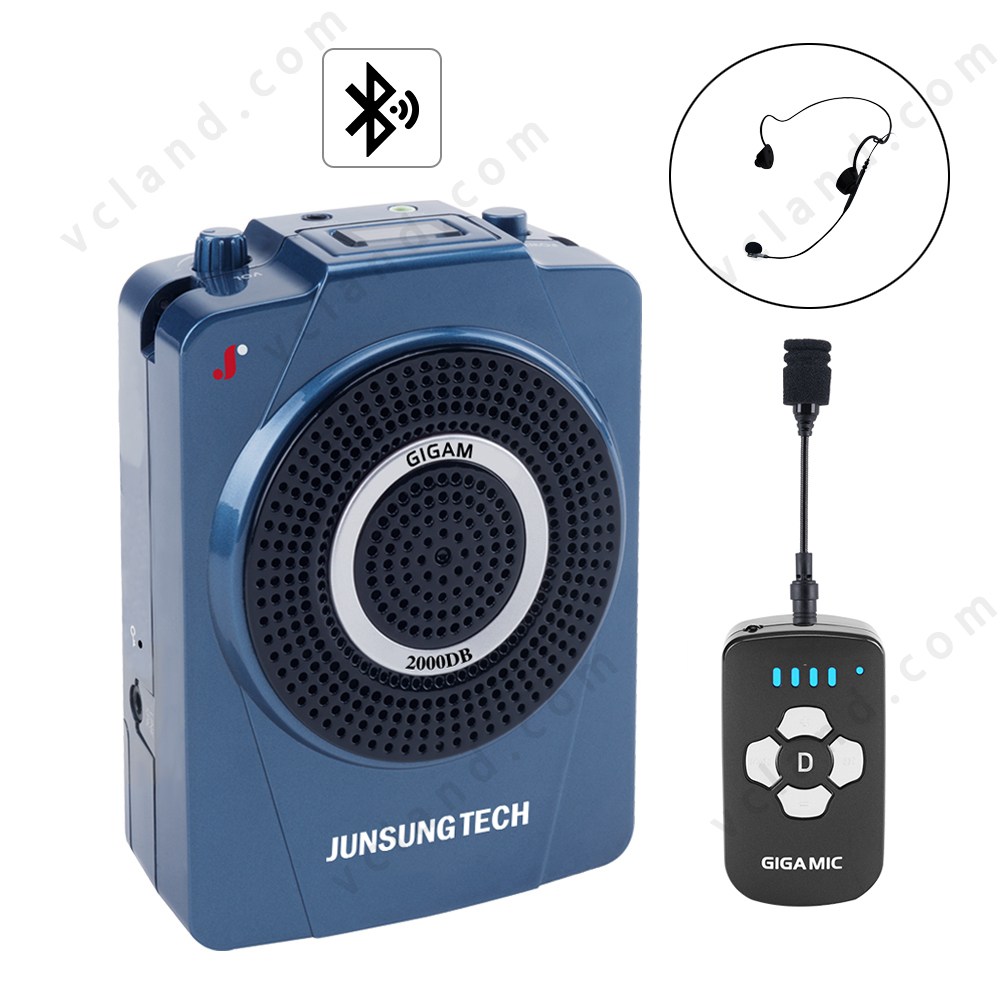 준성테크 기가엠 2000DB 기가폰 강의용 무선마이크 앰프 블루투스 스피커 280,000원