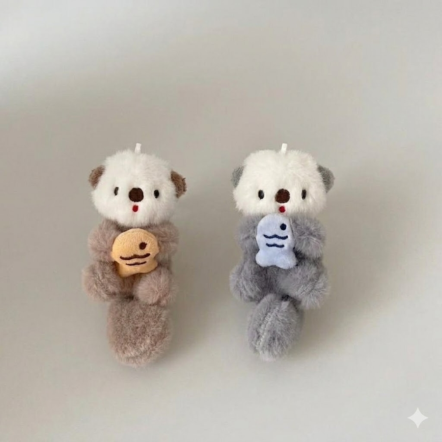 보리별 귀여운 수달 인형키링 겨울 붕어빵 가방고리 동물 백참 열쇠고리 장식 꾸미기 8,900원