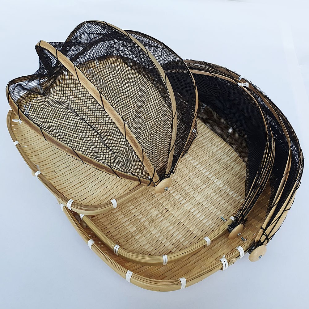 덮개망채반 3p세트 사각소/ 대나무 그물 식품건조망 음식보관 생선 부침개 민속용품 명절 조리용품 22,000원