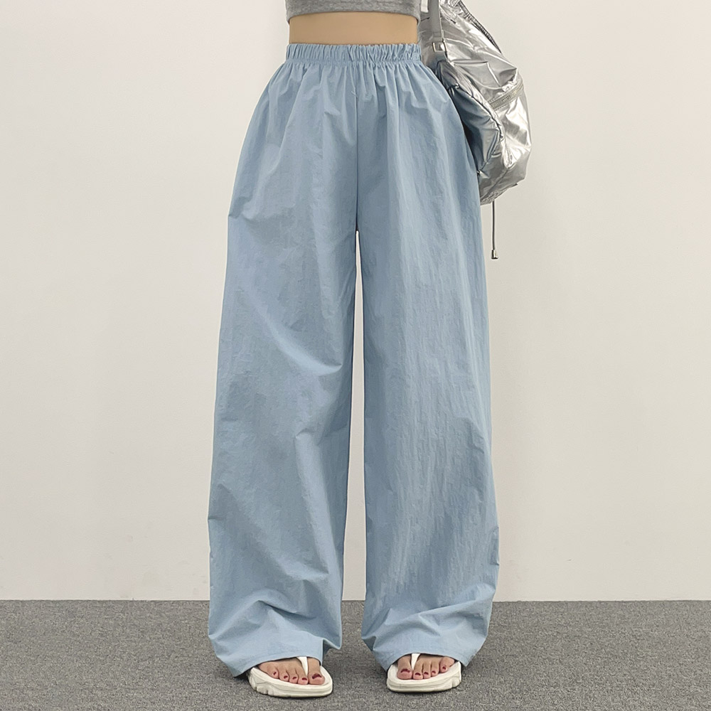 위드후이린 여성용 롱/숏/기본 기장 썸띵 바스락 와샤 썸머 여름 와이드 일자 허리 밴딩 팬츠 16,900원