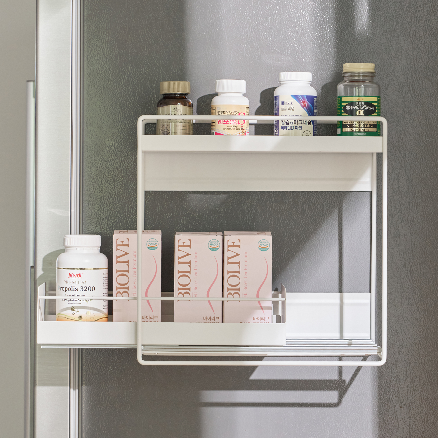 코드리빙 미니 무타공 틈새 슬림핏 냉장고 자석 선반 수납 정리함 36,730원