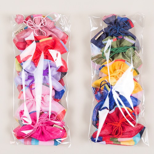 하율공방 고급 모시 전통 조각보 미니 복주머니 15,500원