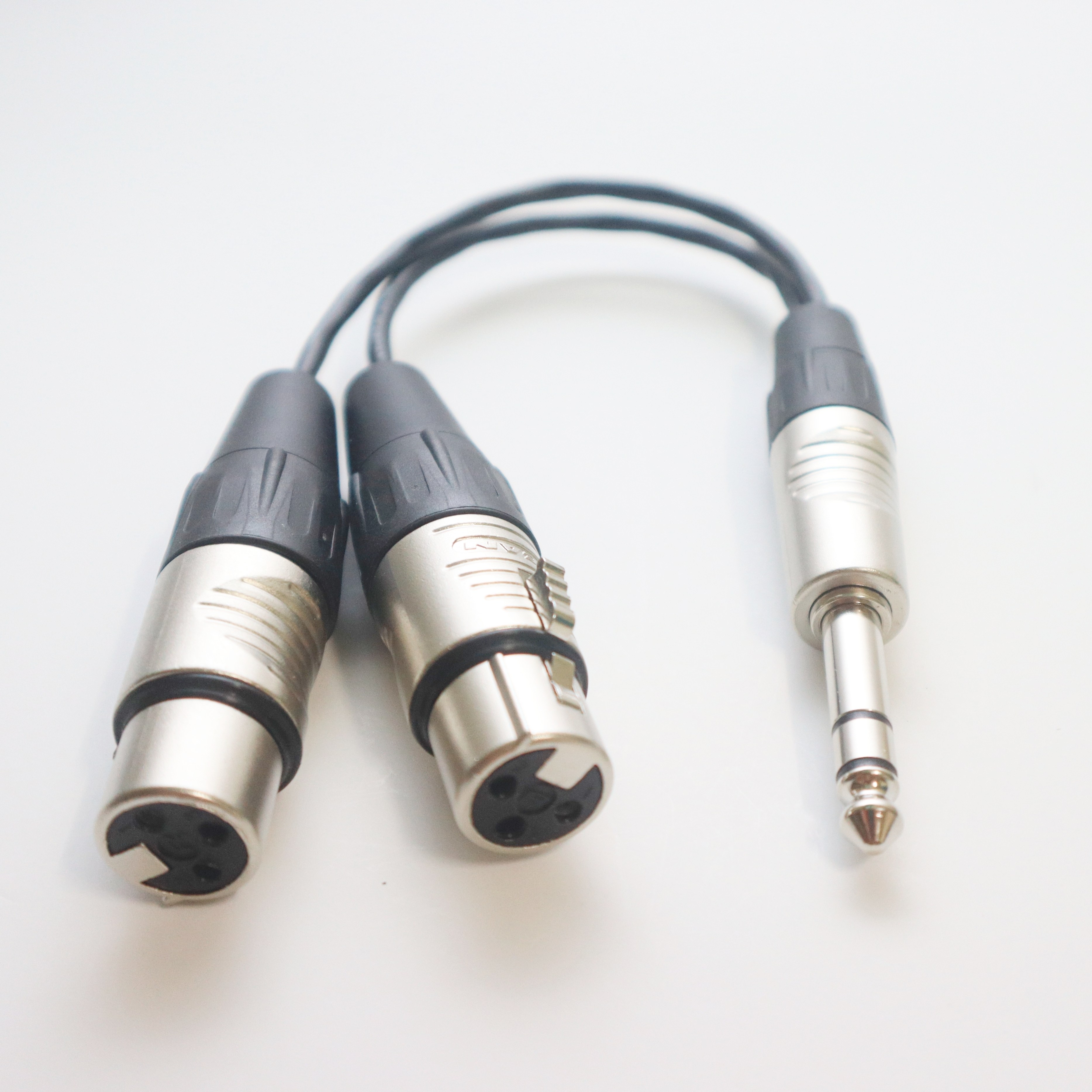 오디오 변환 젠더 카나레 / 55TRS - XLR암 2P Y 케이블 수제작 (길이 선택) 37,000원