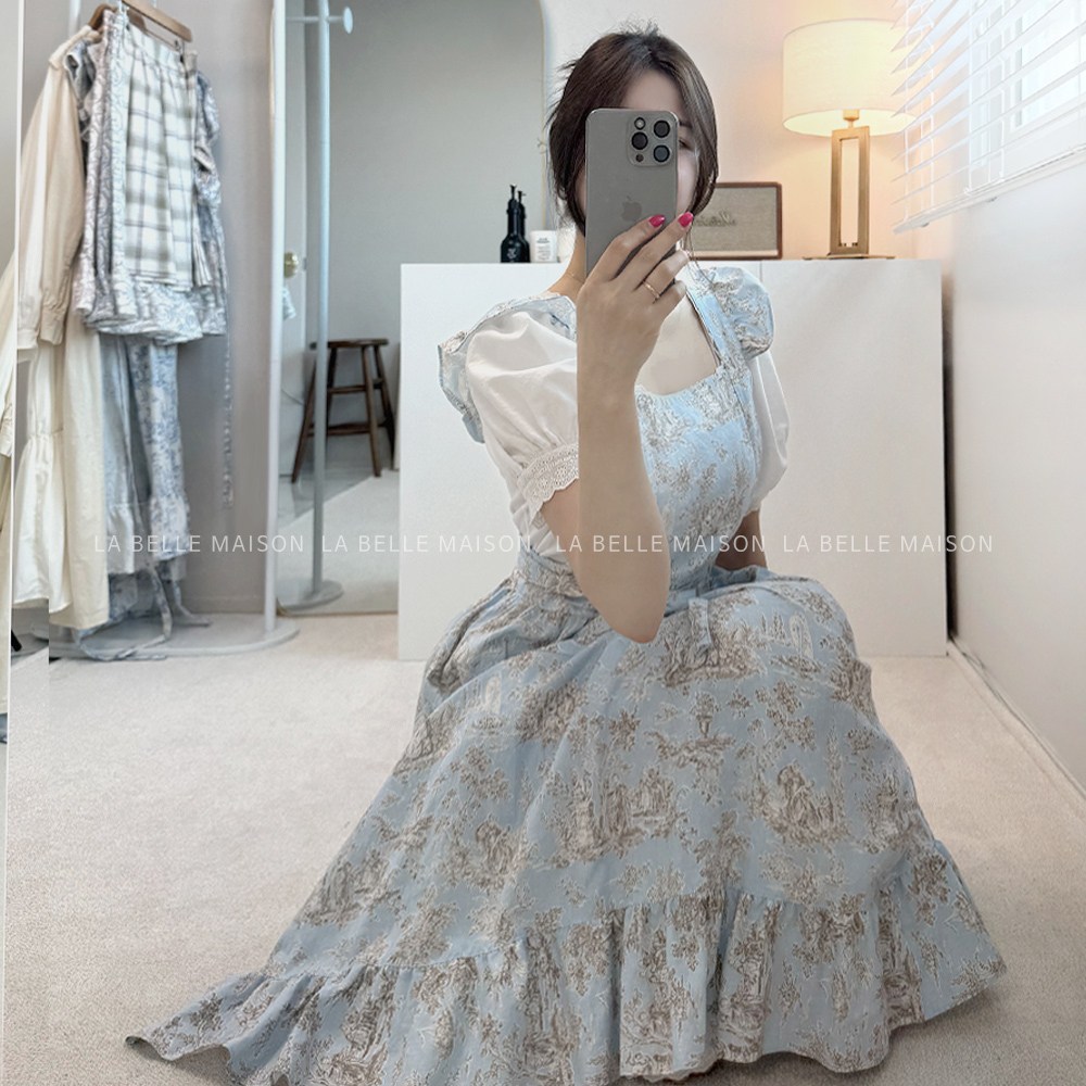 가브리엘 프릴 에이프런 (롱기장) 원피스 앞치마 플로리스트 어린이집 공방 카페 장금이 에이프런 49,000원