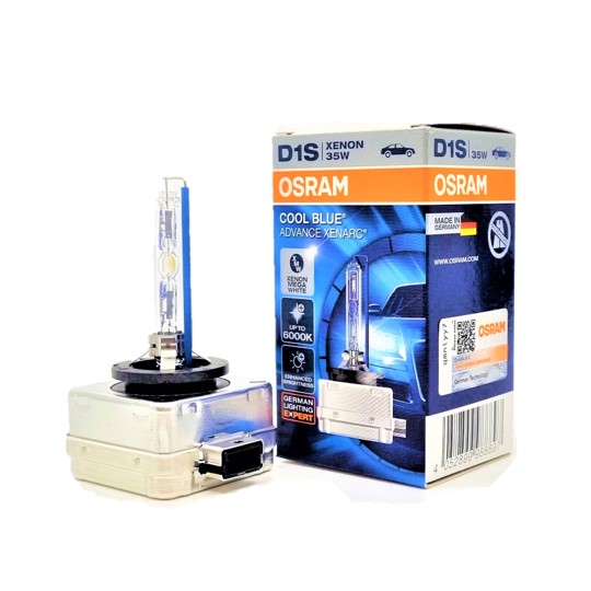 OSRAM 오스람 HID 쿨블루 어드밴스 제논램프 6000K D1S (낱개포장 1개입) 84,430원