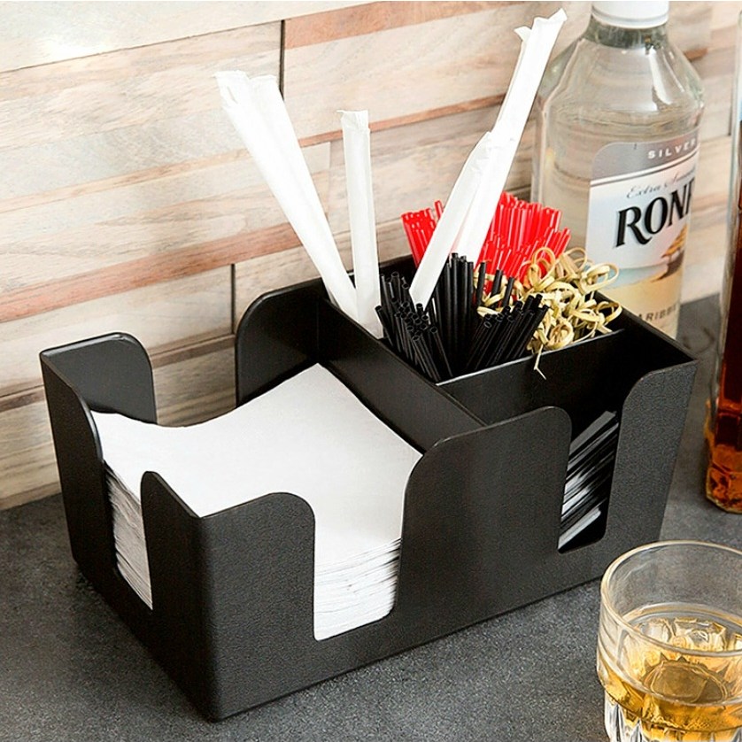 카페 냅킨 스트로우 정리함 바케디 6단 디스펜서 보관함 업소용 커피숍 빨대 설탕 종이컵 휴지 티슈꽂이 케이스, 1개 8,500원