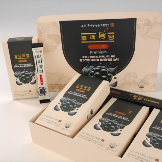 [고흥 흑마늘 영농 조합]흑마늘 콜라겐 젤리 블랙탱탱 부스트 골프간식(3박스/30포) 54,100원