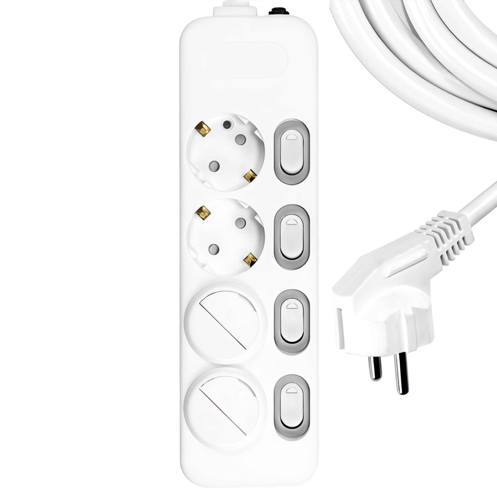 써지오 개별 멀티탭 4구 DH-1648-MT + 안전커버 2p 16,400원