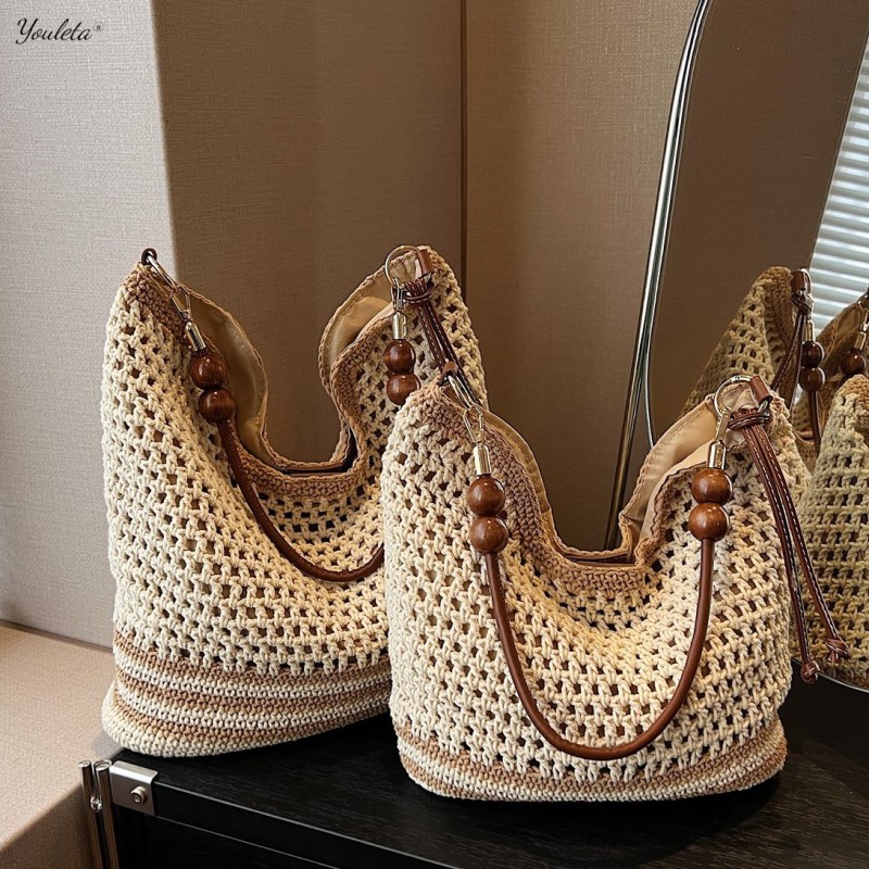 유레타 니트 뜨개 비치 숄더백 YLT7711 20,800원