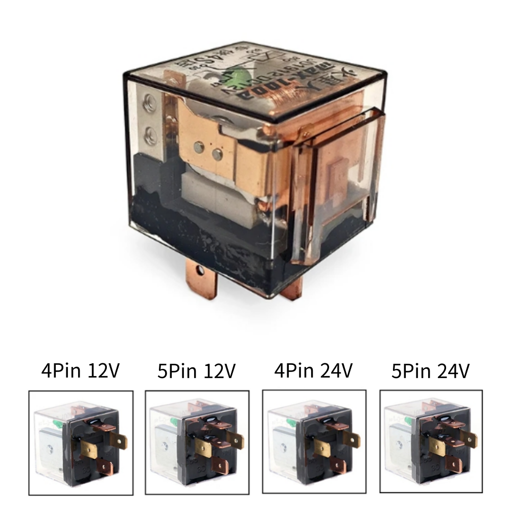 리틀브릿지 릴레이 4핀 5핀 12V 24V 100A 릴레이, 1개 3,700원