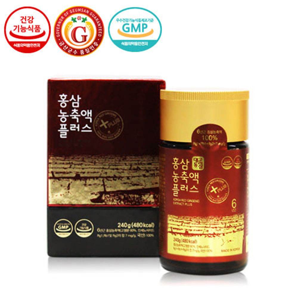 진웰빙 홍삼농축액 플러스 국내산 6년근 홍삼 100% 효도선물 건강선물, 1개, 240g 155,000원