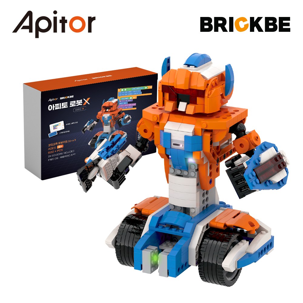 아피토 코딩로봇 브릭비 AP로봇X 초등학생 선물 장난감 생일선물 레고호환 코딩교육, 1개 159,000원