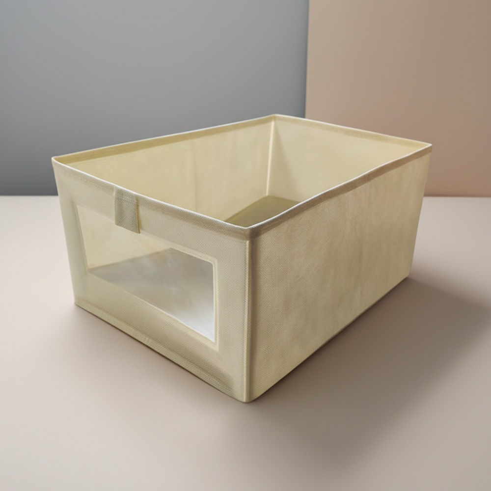 앞날창창 패브릭 수납 정리함 부직포, 베이지, 2개 9,070원