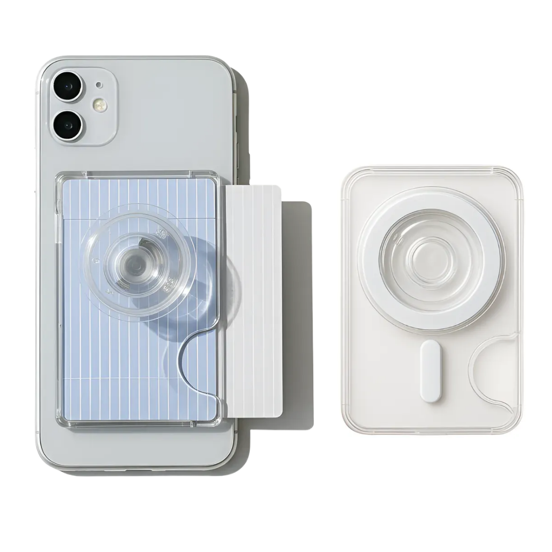 My Gallery 정품 맥세이프 카드지갑 그립톡 거치대 3장수납 일체형, 아이폰 갤럭시 마그네틱 카드 수납 10,800원