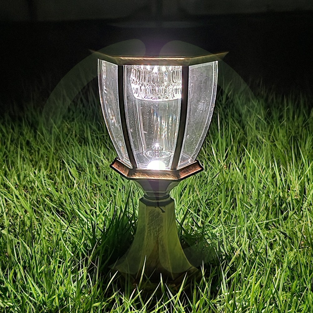 솔까든 태양광 엔틱문주등 유럽풍 육각 리모컨제어 2가지불빛 내장 공원등 125,000원