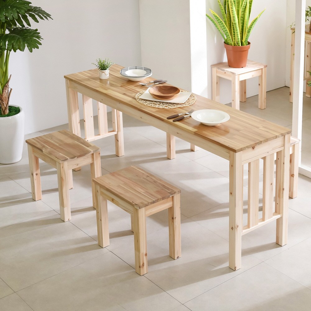 이사벨 원목 슬림 카페 바테이블 1600x450 아카시아, 단품 143,000원