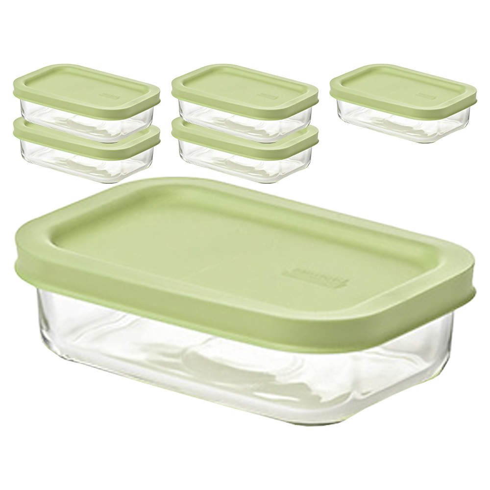 글라스락 이지오픈 밀폐용기 직사각 리프그린 11,010원