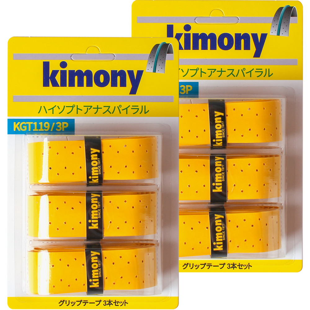 키모니 하이소프트 홀 스파이럴 그립 KGT119 6p, 옐로우, 6개 12,600원