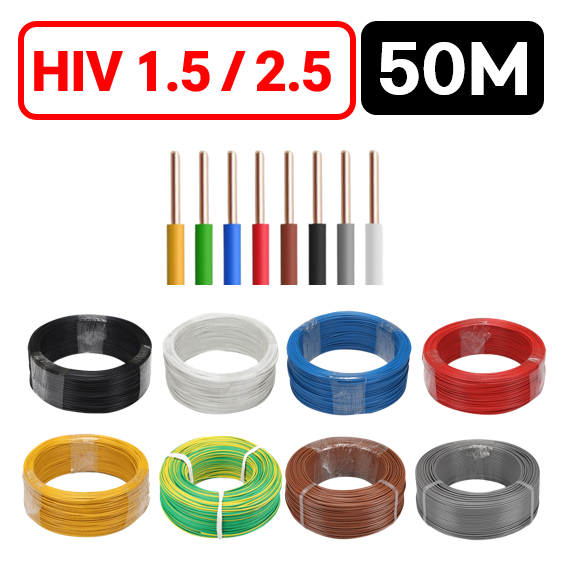 국산 HIV 전선 1.5SQ 2.5SQ 50M 절단판매 1등급 전기선 23,320원