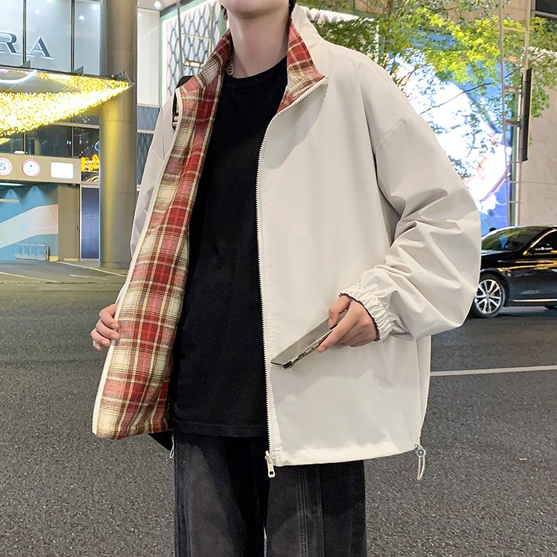 남성 리버시블 오버핏 바람막이 봄가절 캐주얼 아우터 9,900원