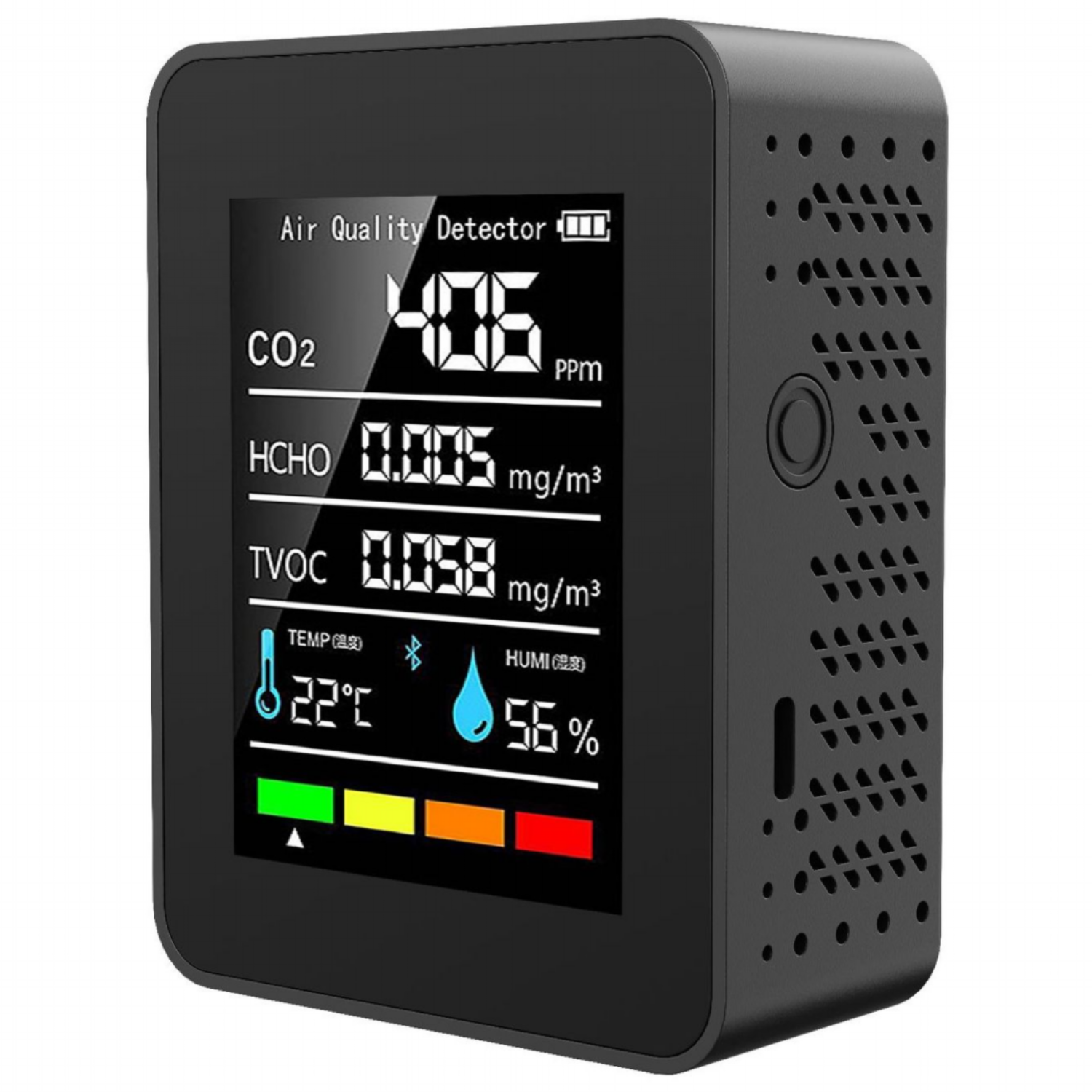 [국내배송] Aduru 공기질측정기 CO2/TVOC/포름알데히드 측정 미세먼지 PM2.5/PM10 실내용 다기능 경보기 33,000원