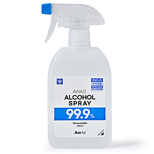 AWAS 알콜 소독스프레이 FDA등록 안전한 의약외품, 1개, 500ml 11,900원