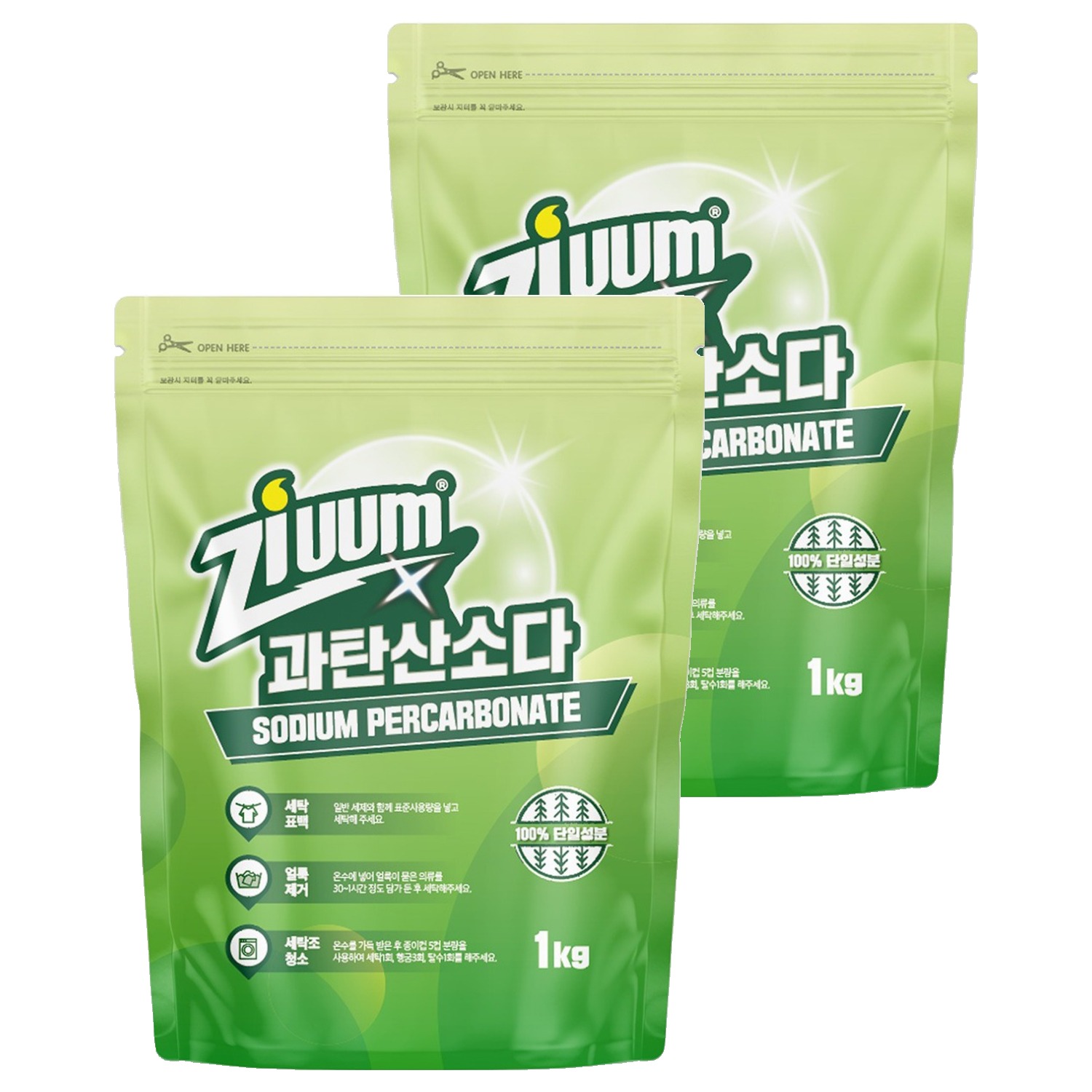 슈가버블 지움 분말 과탄산소다, 1kg, 2개 9,980원