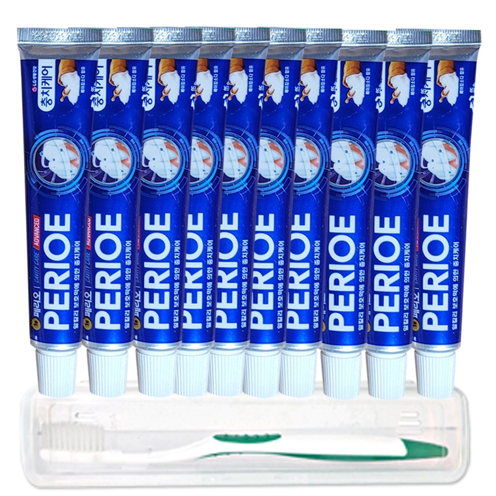 엘지 페리오 여행용 휴대용 치약 50g x10개 벌크 +사은품, 50g, 10개 9,990원