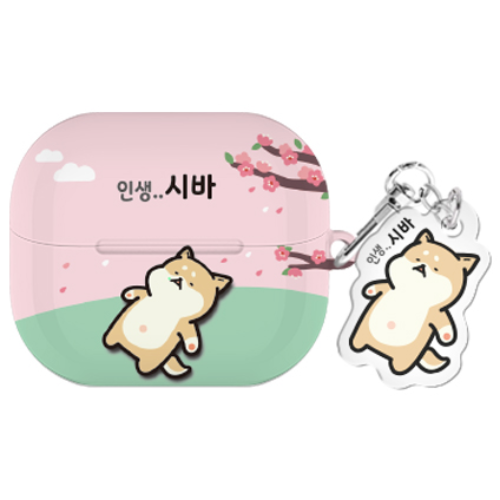 실버벨 나들이시바 버즈라이브/버즈3/버즈3프로 하드 케이스 +아크릴 키링 세트 18,500원